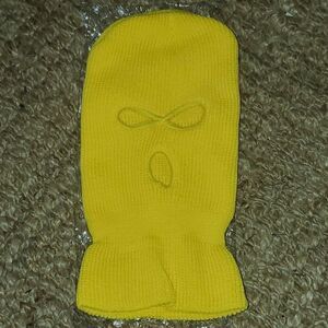 Ski Mask Beanie Balaclava Gothic Punk Solid Yellow NEW